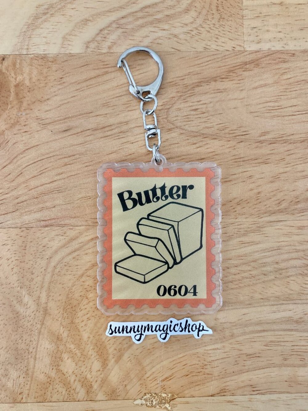 BTS Album Stamp Acrylic Keychain Butter 0604 B